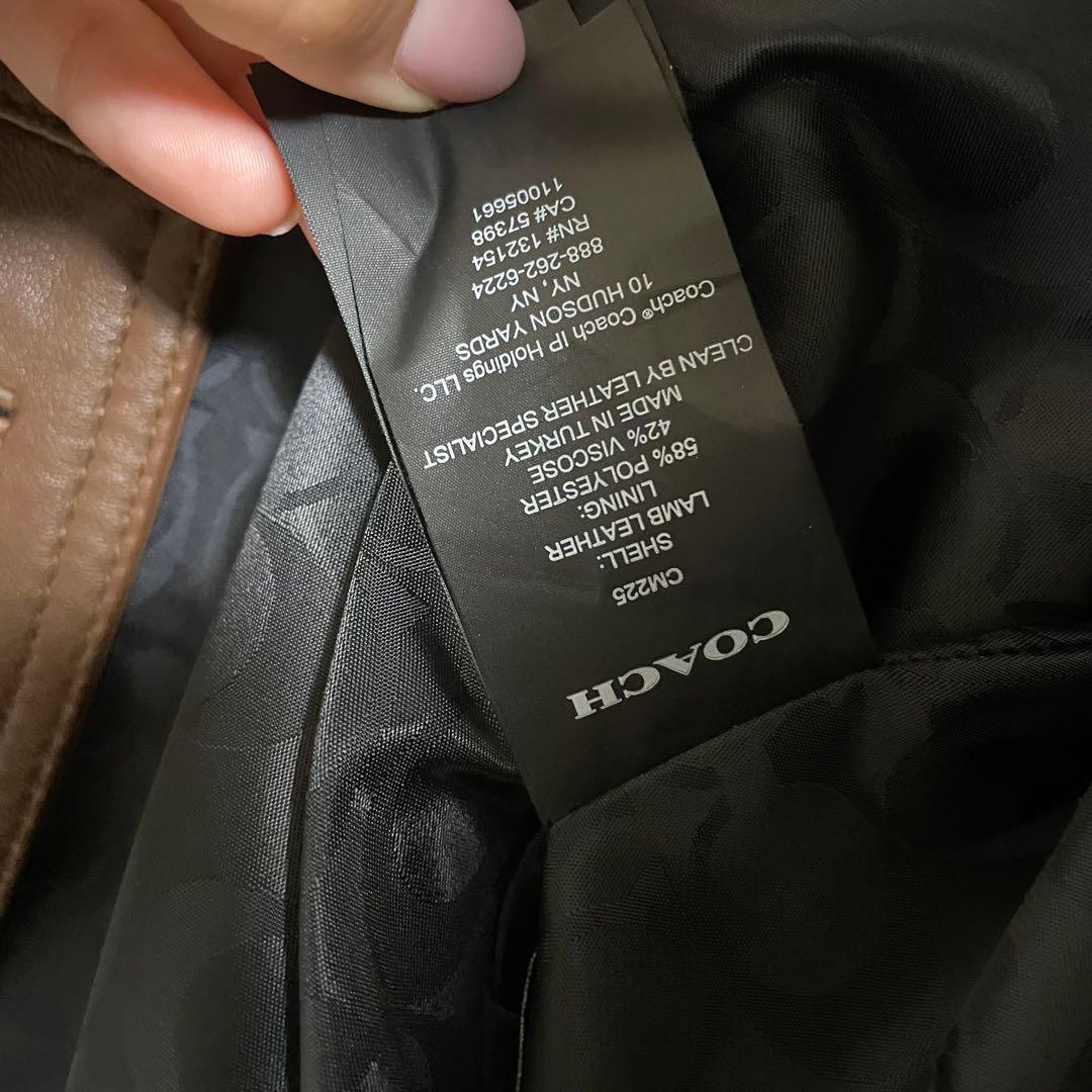 《極美品》　coach コーチ　レザージャケット