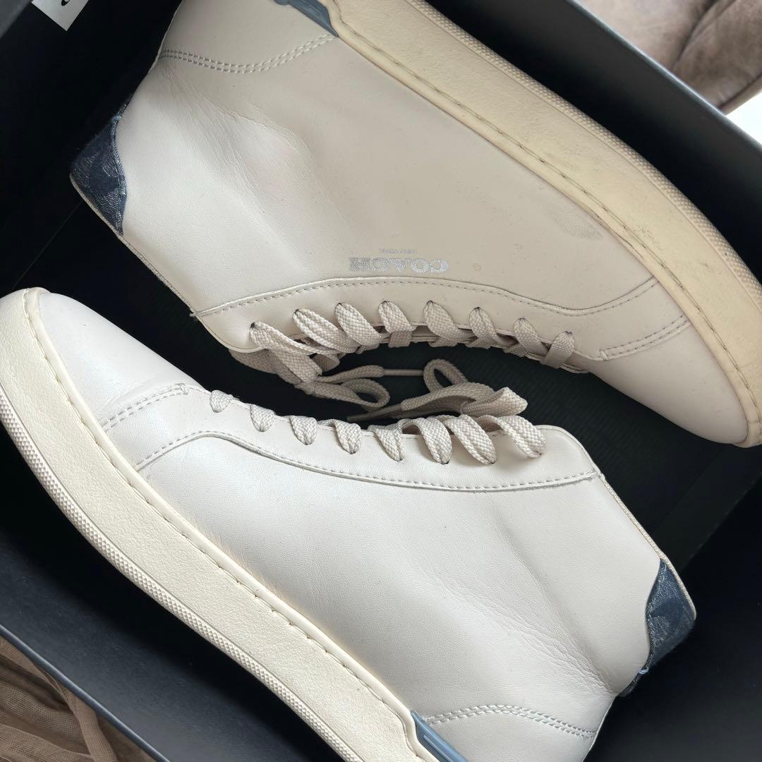 coach コーチ メンズ ハイカット スニーカー 27cm - メルカリ