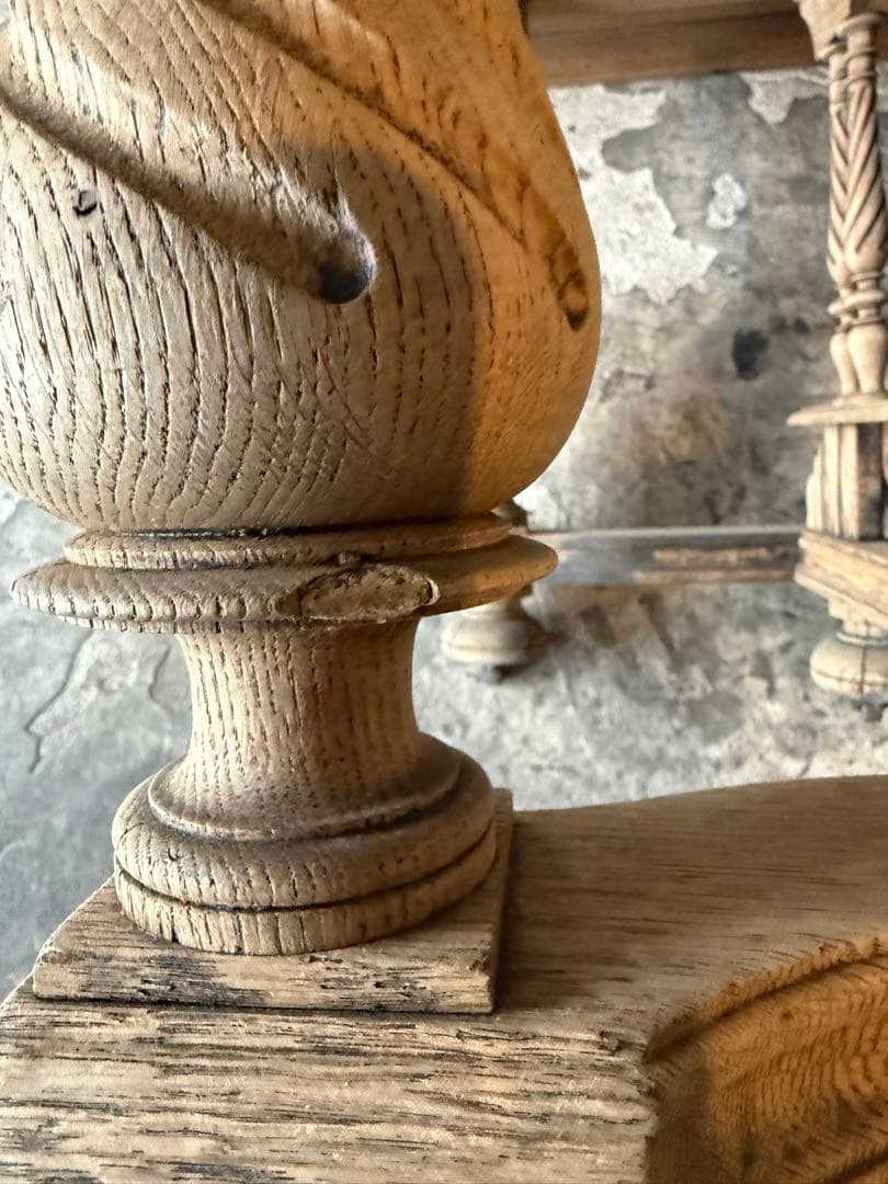 ビンテージ アンリ2世様式 ダイニングテーブル 剥離 - メルカリ