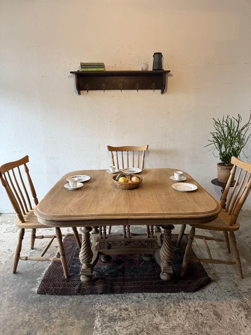 ビンテージ アンリ2世様式 ダイニングテーブル 剥離 - メルカリ