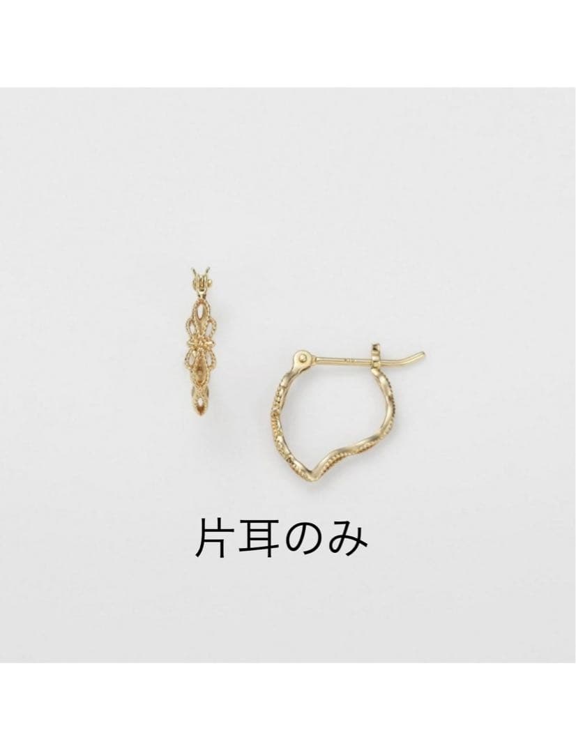 agete k10 透かしフープピアス 片耳K10ピアス｜ピアス｜アガット 公式