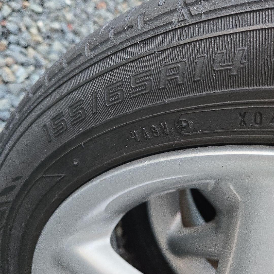 雪兎様専用ラパンSS純正ホイール14インチ DUNLOP155/65R14セット