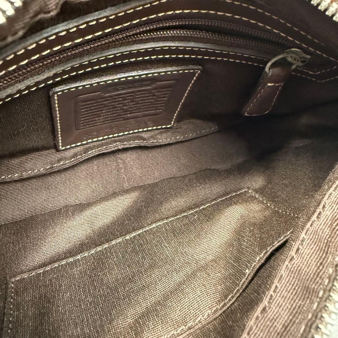COACH コーチ ワンショルダー バッグ 7593 ブラウン - メルカリ