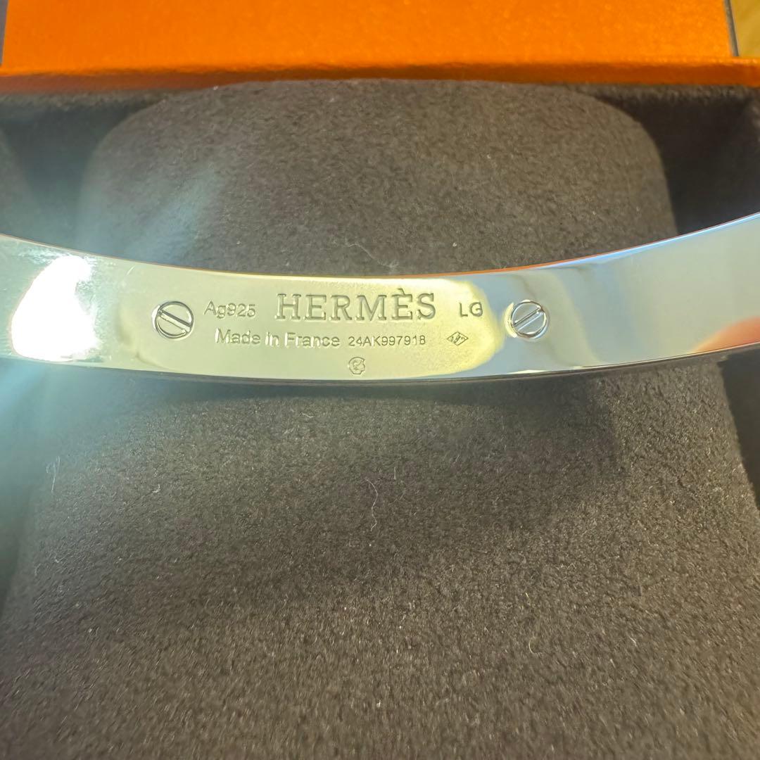 新品 エルメス ミニクルー ブレスレット メンズ クルー・ドゥ・H バングル