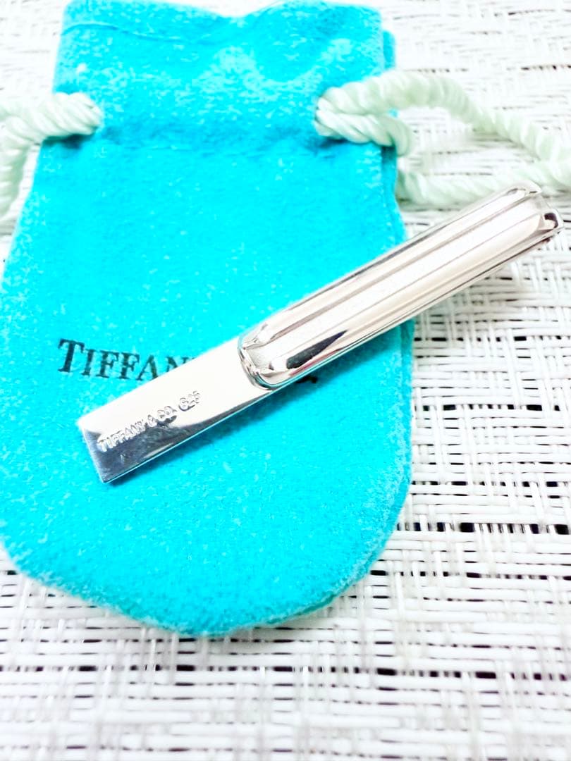 ティファニー アトラス 925 ロゴ ネクタイピン タイピン 研磨洗浄済み