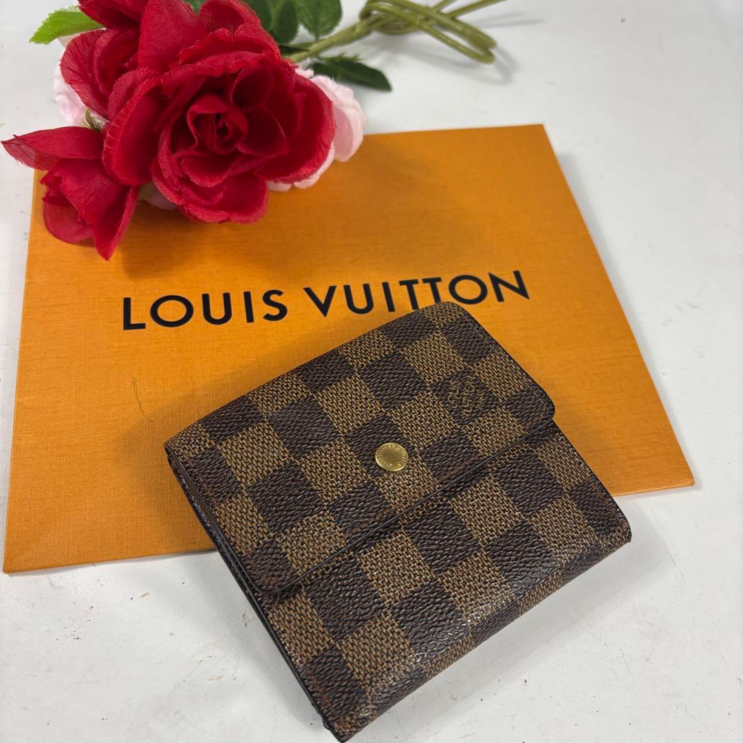 ルイヴィトン ダミエ ポルトモネ ビエ カルトクレディ Wホック 折り財布 2118400219972_1.jpg