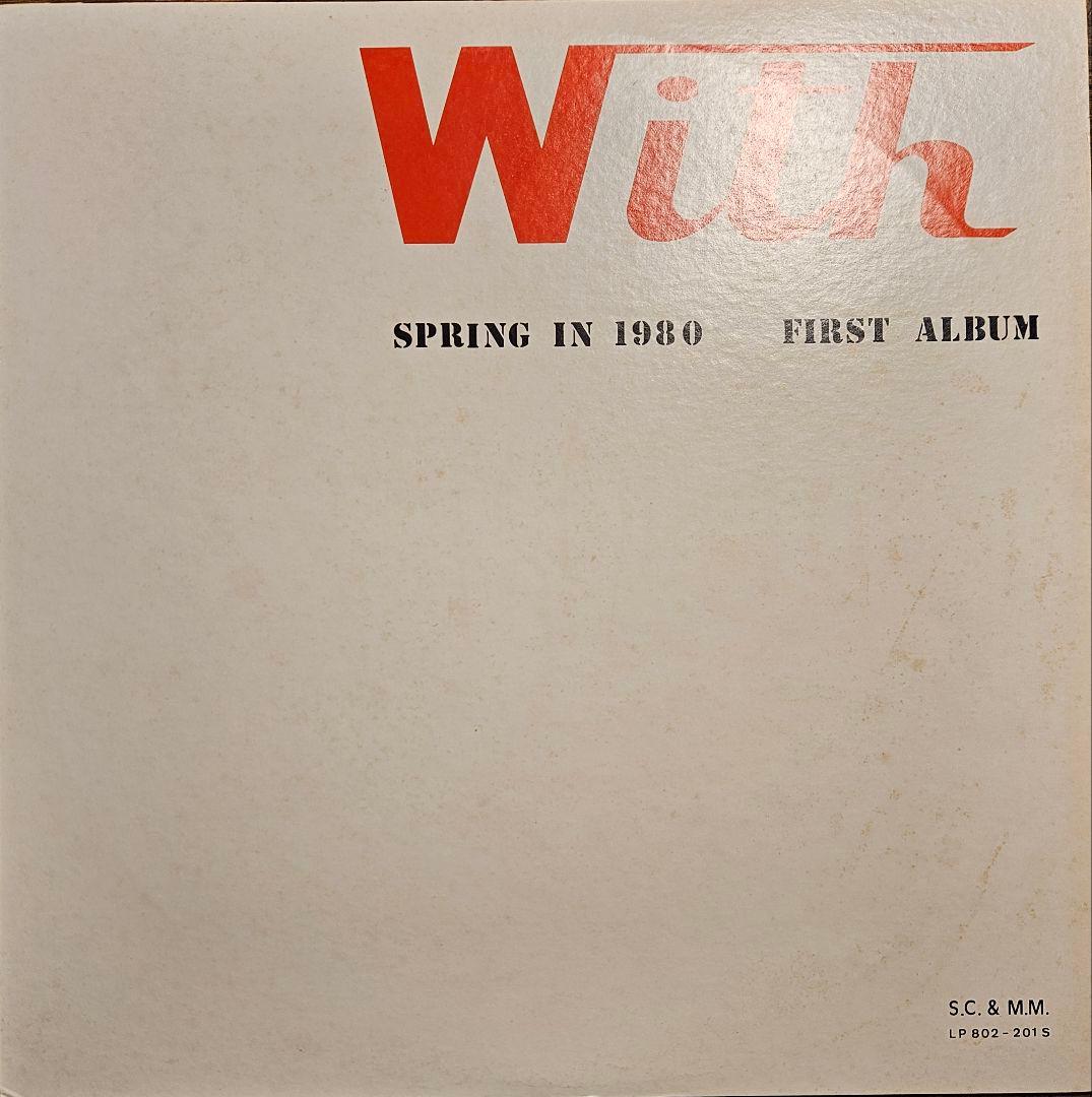 希少 WITH spring in 1980 first album 自主盤 SHONEN KNIFE 