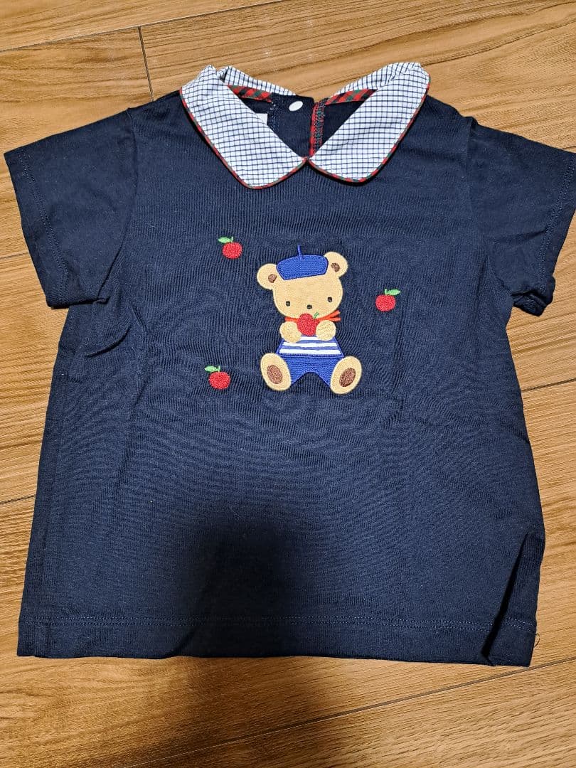 familiar ファミリア Tシャツ 半袖 チェック 90cm 新品 タグ付き T