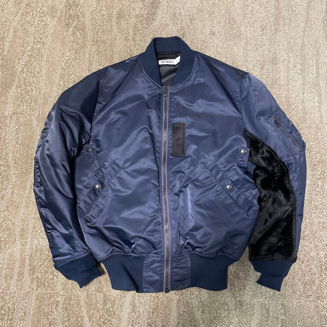 SEQUEL MA-1 Mサイズ ネイビー - メルカリ