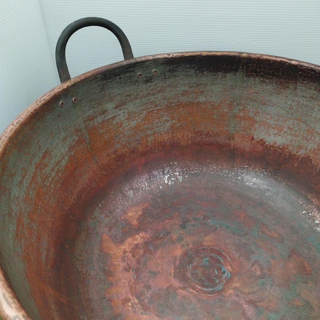 K*X様 銅鍋　銅製　大鍋　63.5cm✕29.5cm　アンティーク