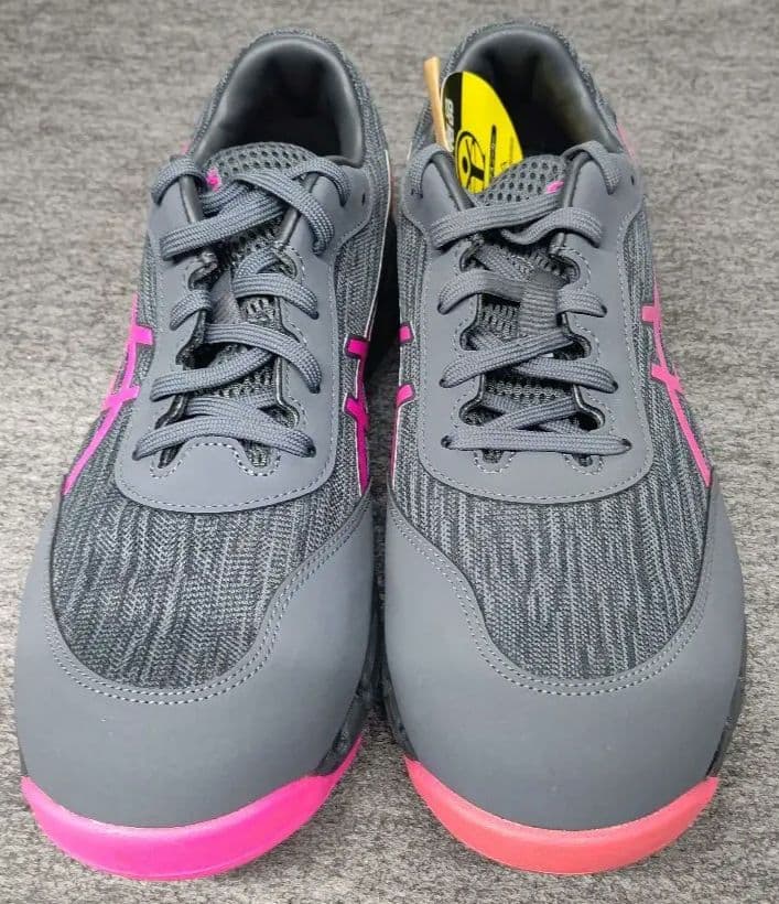 ASICS 安全靴 グレー/ピンク 26.5cm - メルカリ
