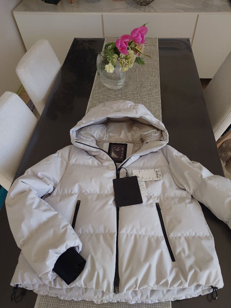 新品タグ付き】Herno アイスグレー ダウンジャケット 38 - メルカリ