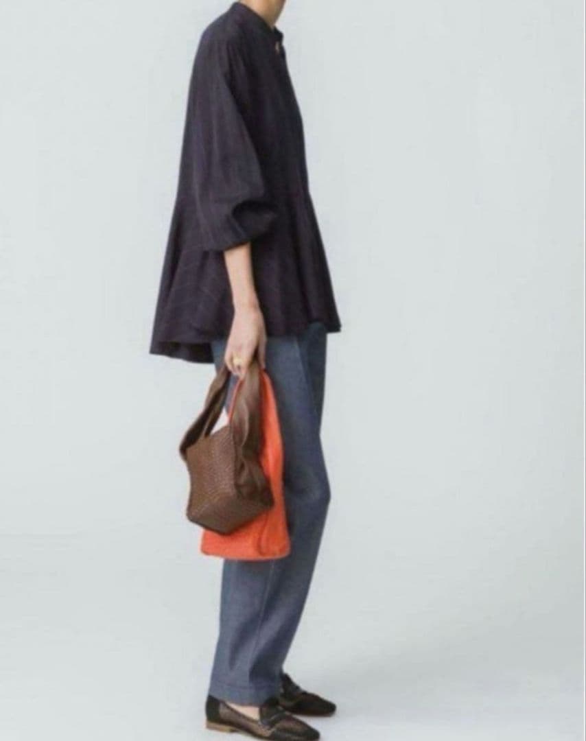 エブール　ネイビー ペプラムスタイル ブラウス 楽天市場】evernavy エバーネイビー ペプラム ブラウス レディース