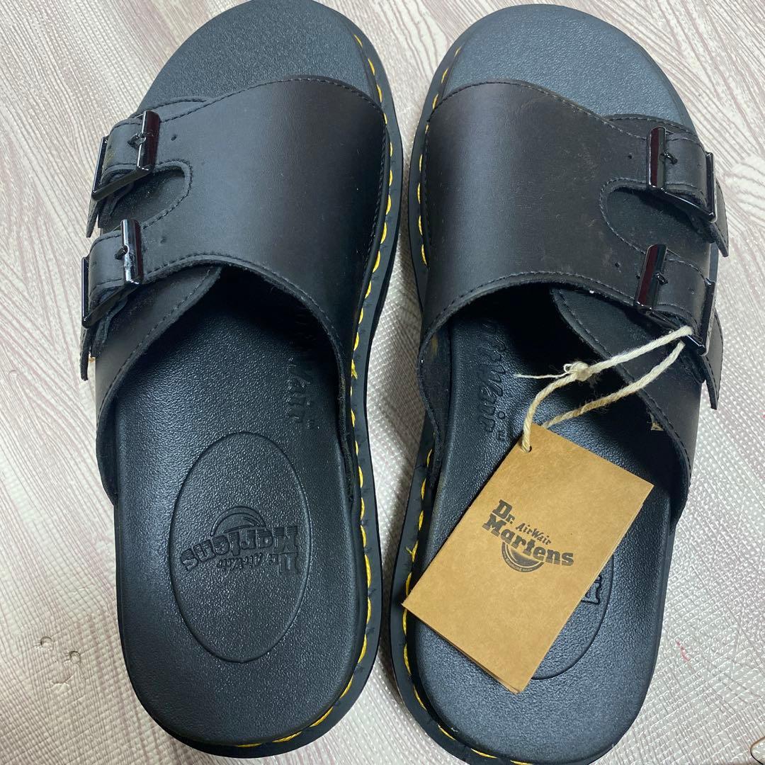 Dr. Martens ブラック ダブルバックルサンダル　UK8 Dr. Martens ブラック サンダル UK8 26.5cm ブラック - メルカリ