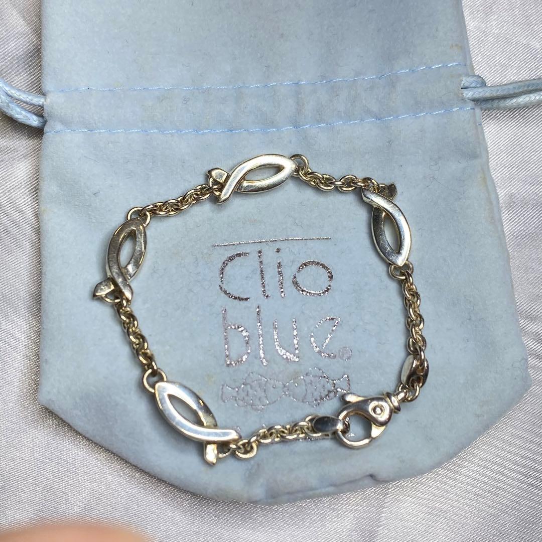 SV925】clio blue シルバーブレスレット お魚モチーフ - メルカリ