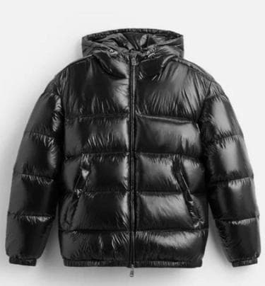 美品 ZARA ダウンジャケット パフジャケット ZARA】100% フェザーフード付きパフジャケット (ZARA/ダウンジャケット