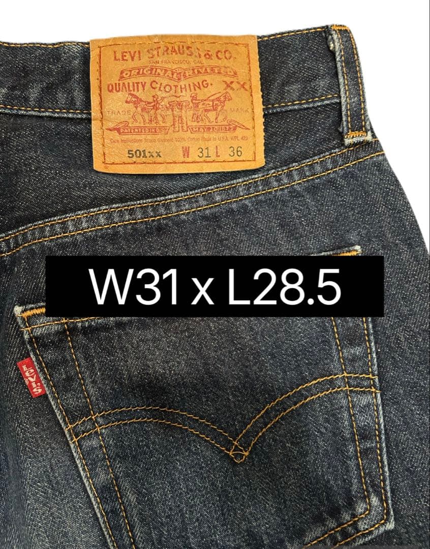 Levi's 501 ストレートデニム W31 x L28.5 - メルカリ