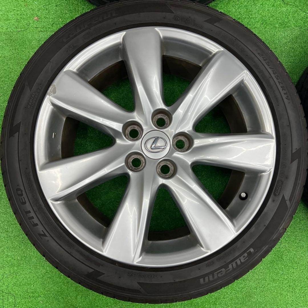 送料込みレクサスLS純正ホイールタイヤセット 245/45R19 2023年製
