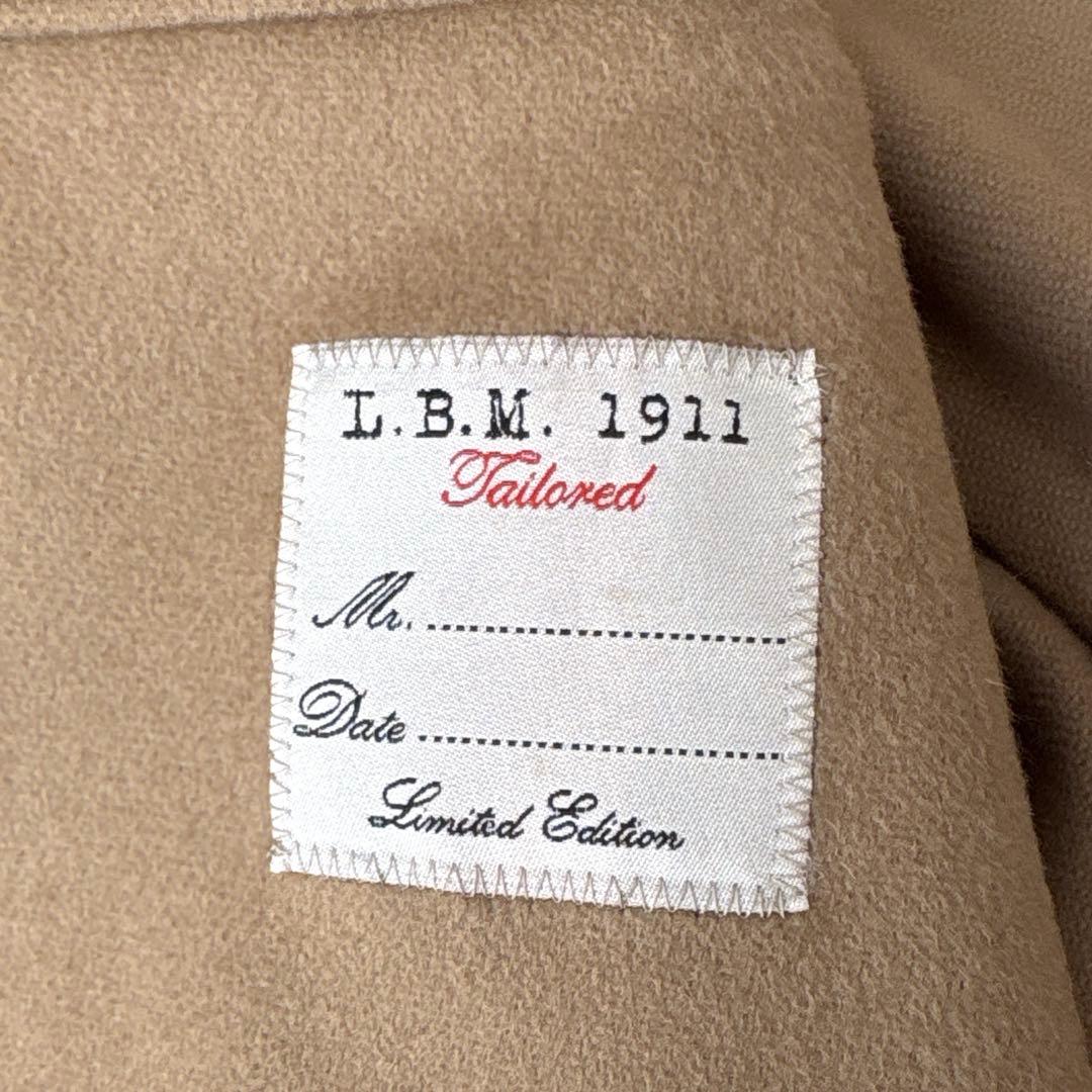 極美品☆L.B.M.1911 ダブルチェスターコート ウール　キャメル　48