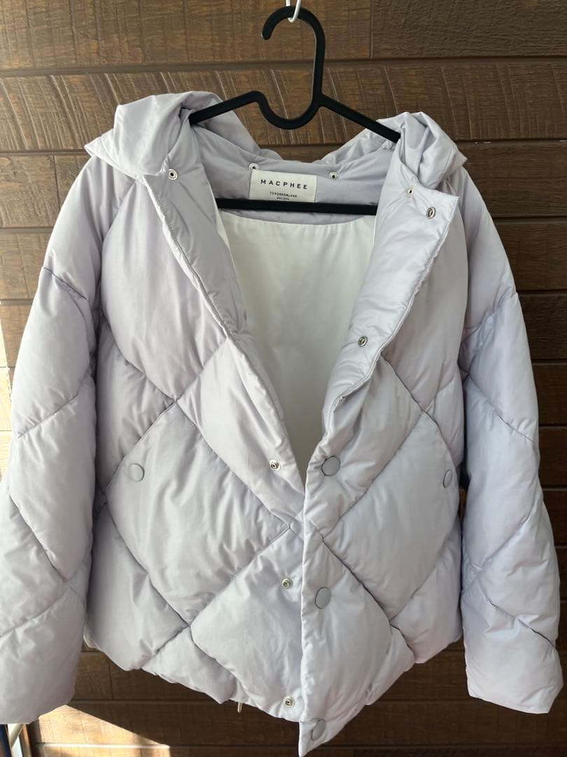 美品MACPHEE コーティングタイプライター キルティングショートコート