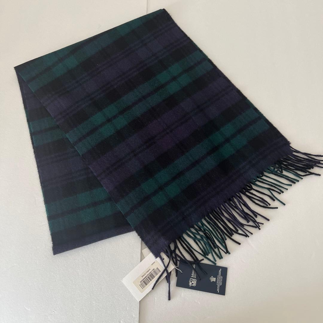 週末限定値下げ　新品タグ付き　ジョンストンズ　 中判カシミヤストール