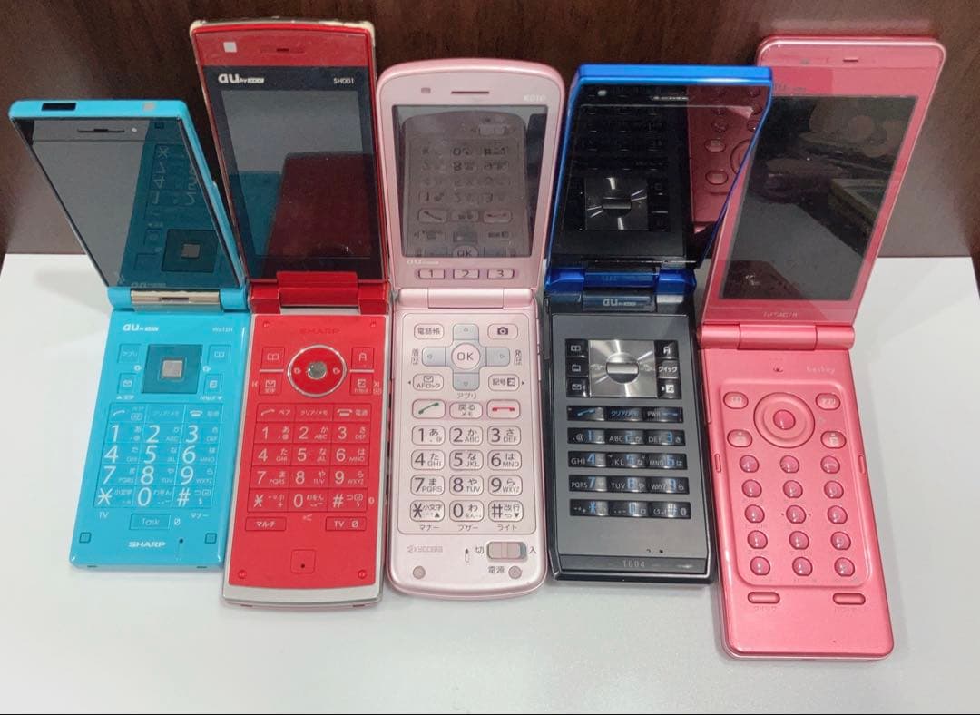 ガラケー スマホ 携帯電話 ジャンク au 折りたたみ まとめ - メルカリ