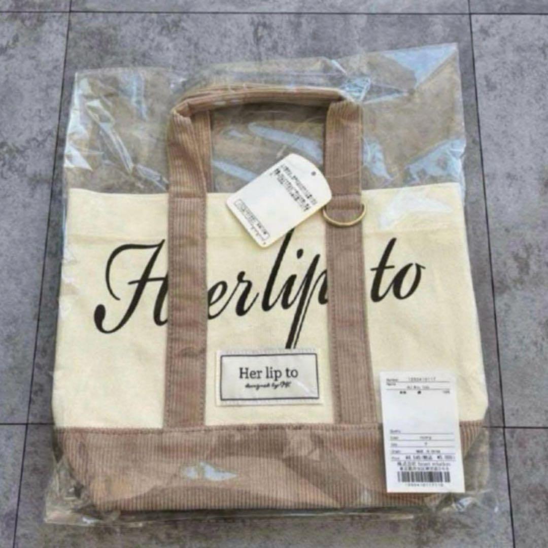Her lip to HLT Mini Tote ivory 白 - メルカリ