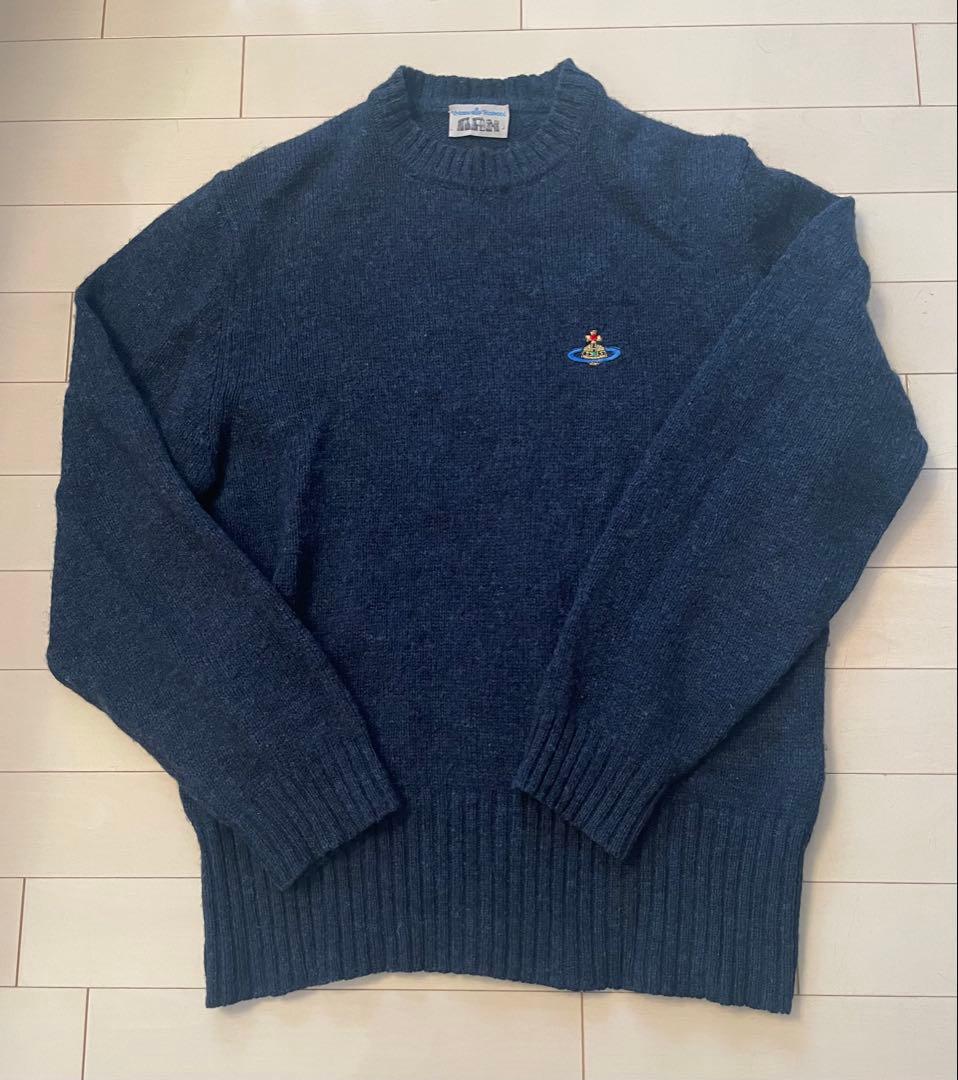 ヴィヴィアンウエストウッド ネイビーブルー LANAウールニット オーブ