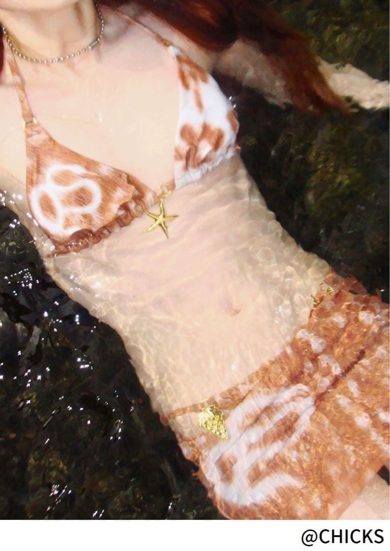 即購可 RoomSERVICE 鹿柄ロゴプリント ビキニy2k Nodress - メルカリ