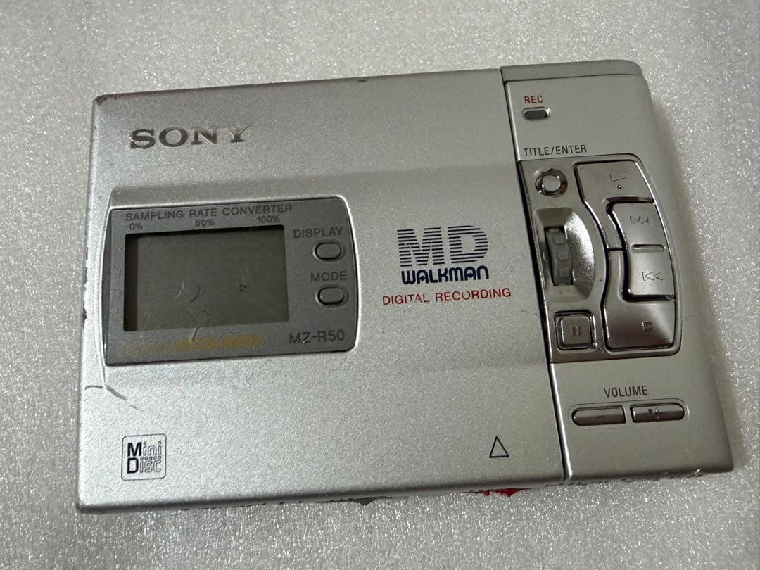 ジャンク品]ソニーSONY MZ-R50 MDウォークマン MDレコーダー - メルカリ
