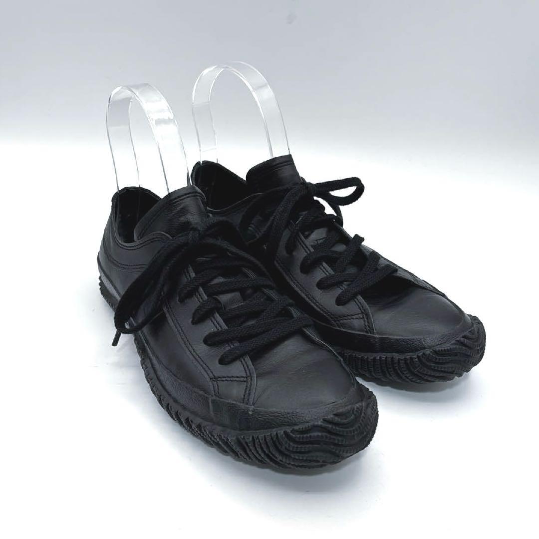 極美品　スピングルムーブ　レザー　スニーカー　SS 23.5cm ブラック