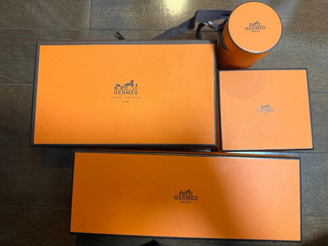 正規品】HERMES エルメス 空箱 4点セット まとめボックス 円筒ケース