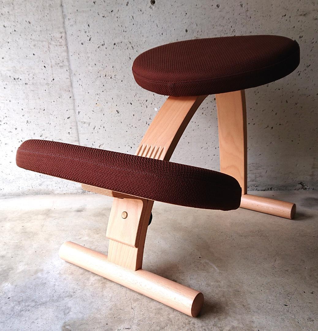 良品】サカモトハウス バランスチェアイージー ブラウン カバー付き