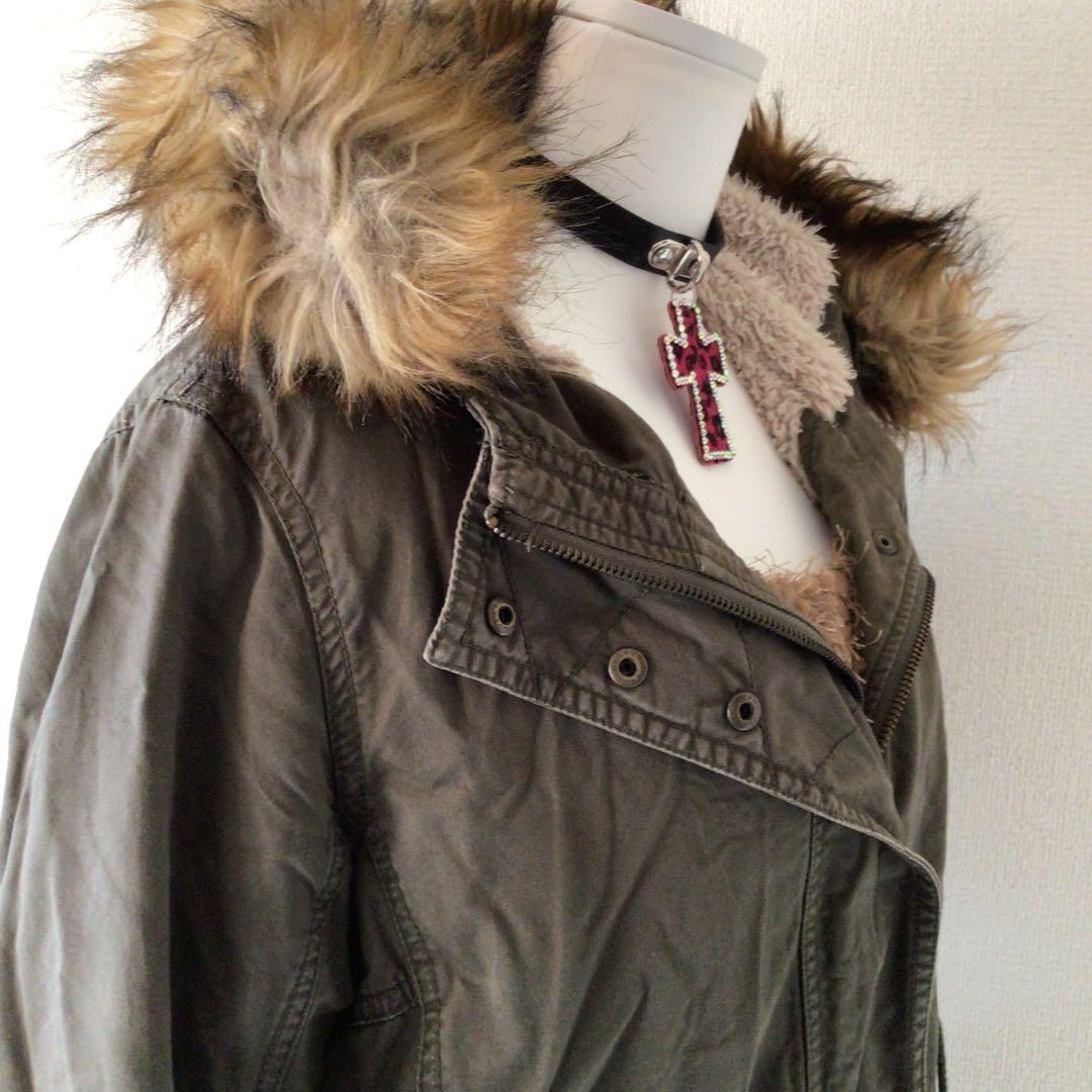 y2k エコファー付モッズコート グランジフェアリー 森ガール 平成