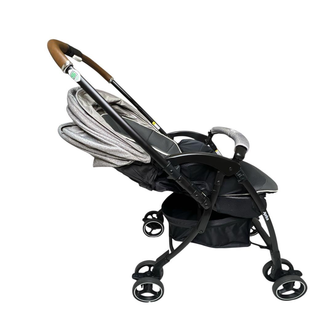 【極美品】アップリカ ラクーナクッション ベビーカー グレー 1ヶ月〜36ヶ月頃