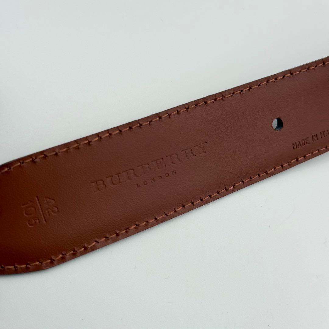 ✨未使用品✨バーバリーロンドン ベルト 箱タグ付 ゴールド金具 男女兼用 レザー