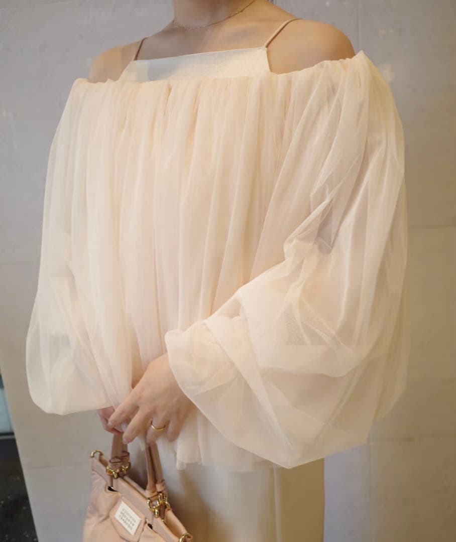 さくらこ様専用】acka tulle shirring blouse - メルカリ