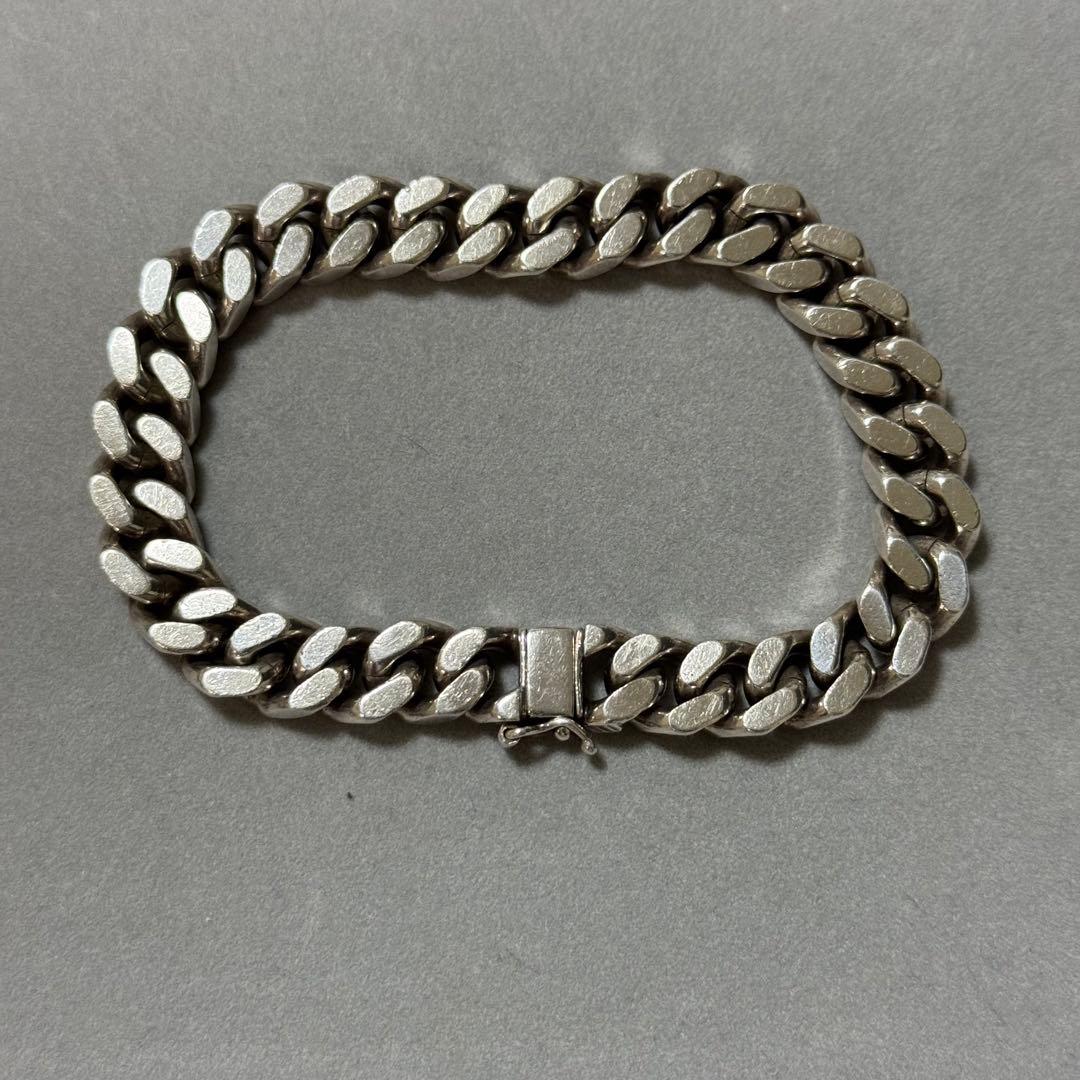 希少！ウノアエレ　シルバー925 ヴィンテージ　喜平ブレスレット　イタリア製