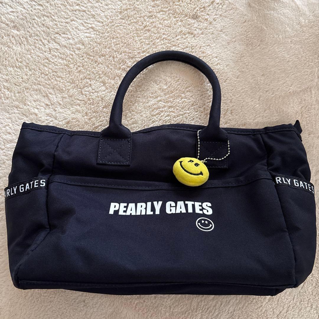 PEARLY GATES ブラックトートバッグ - メルカリ