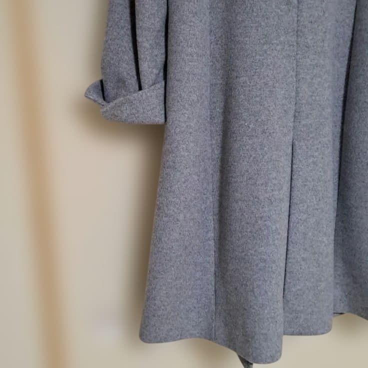 23区 サイズ38 ライトグレー 羊毛アンゴラ混合コート - メルカリ