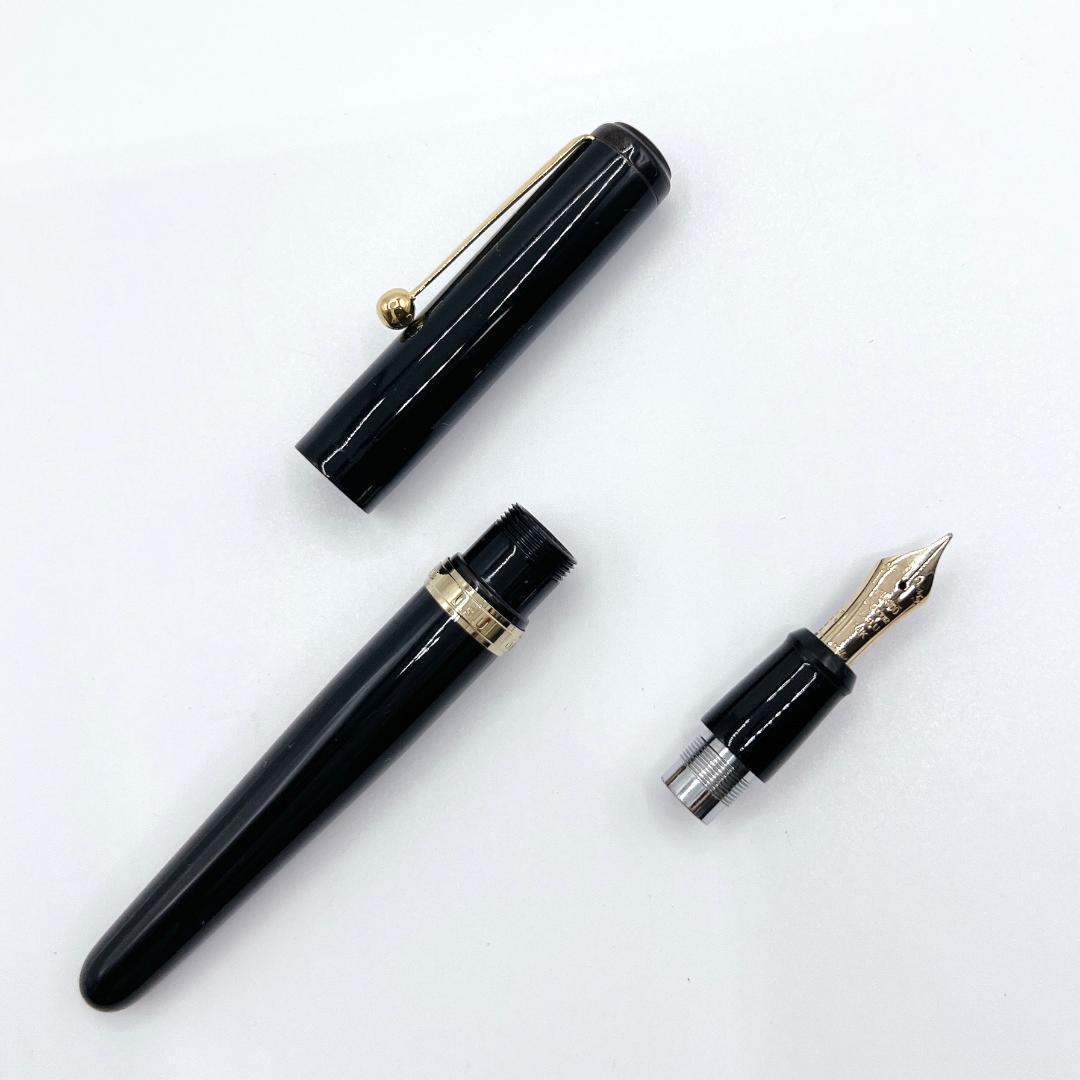 大橋堂 OHASIDO レジン 万年筆 14K J.S.U 1912 ブラック - メルカリ