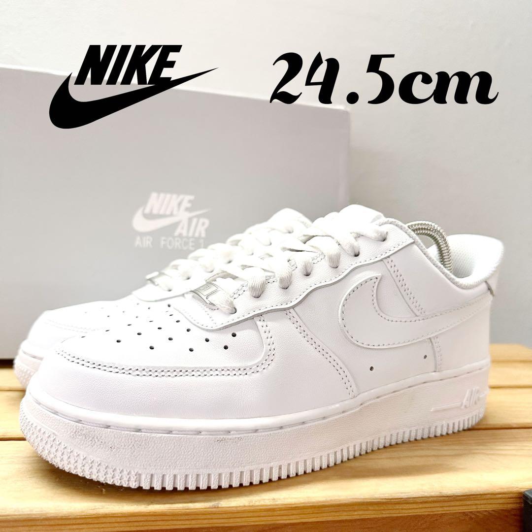 美品 箱有 ナイキ エアフォース1 AF1 白 スニーカー 24.5cm - メルカリ