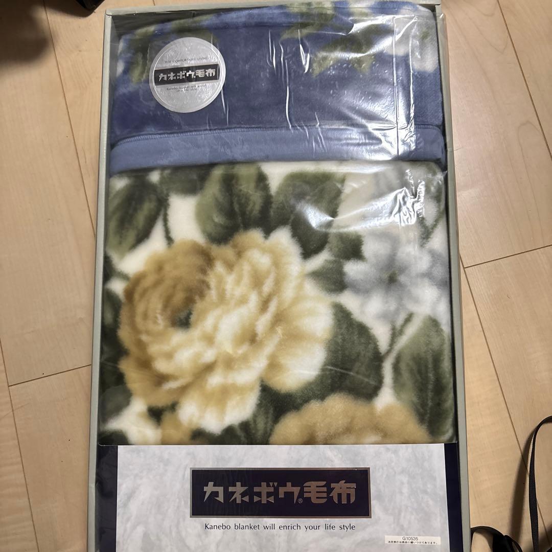カネボウ毛布 花柄 Kanebo blanket 未使用品 - メルカリ