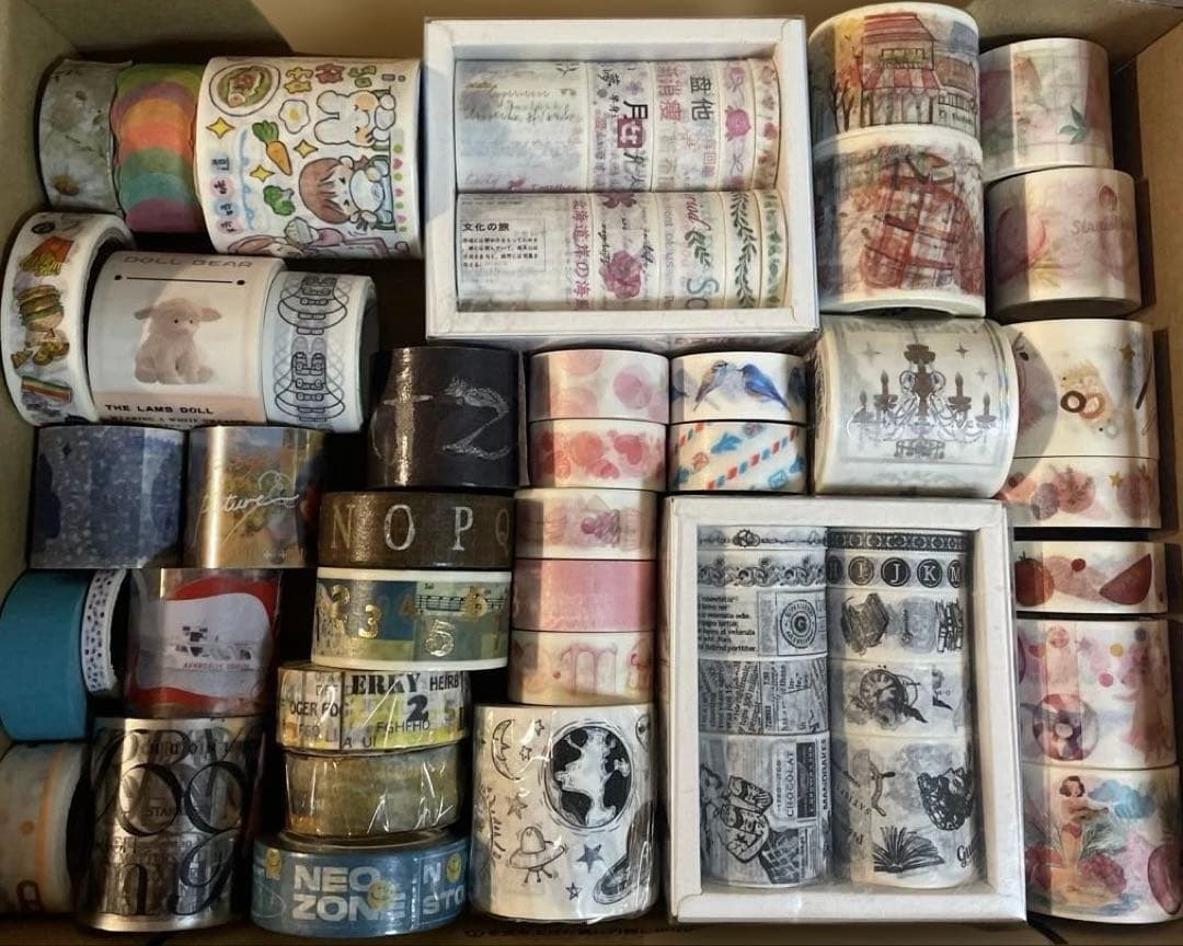 海外マスキングテープ 白黒マステ 数字 まとめ売り （13） - メルカリ