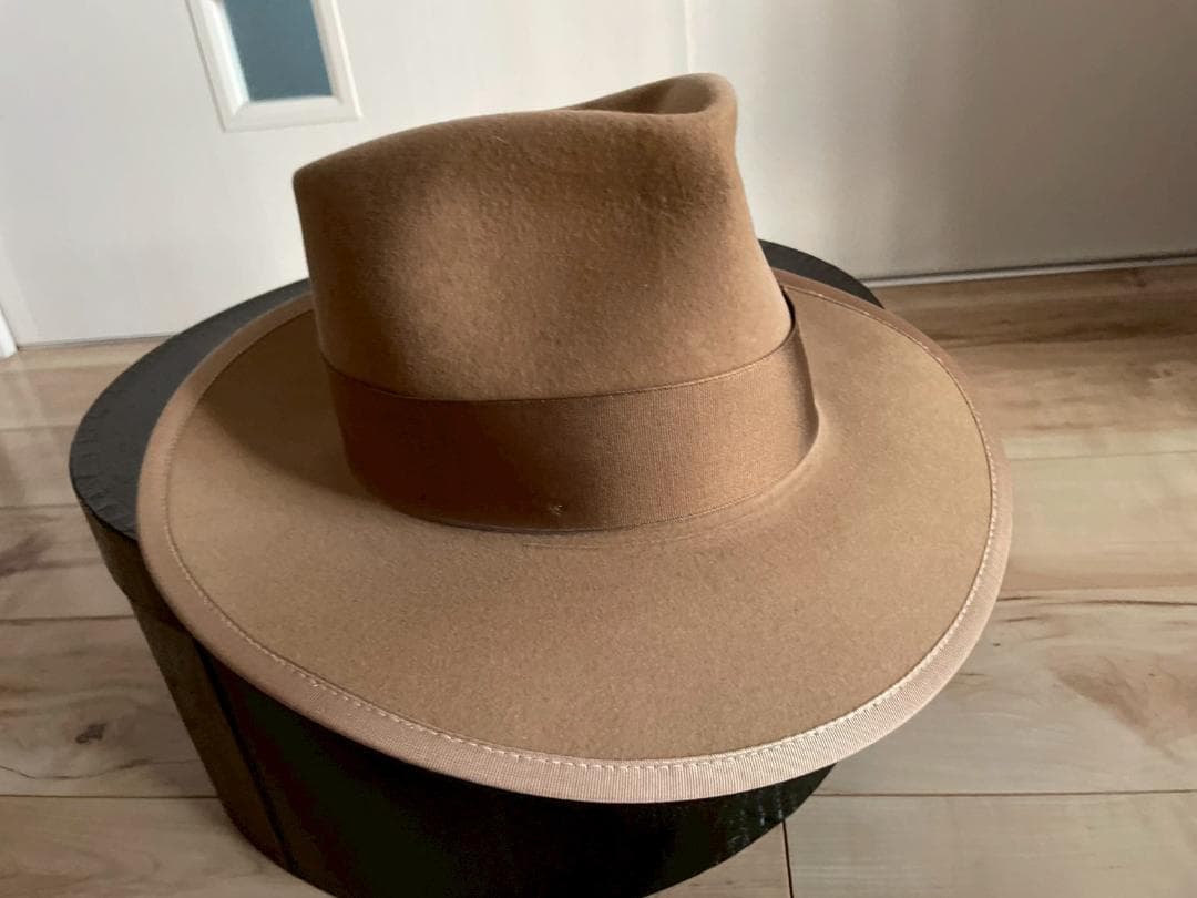 ステットソン　ハット　ベージュ　ジョニーデップ　ウエスタン　ラビット　ビーバー