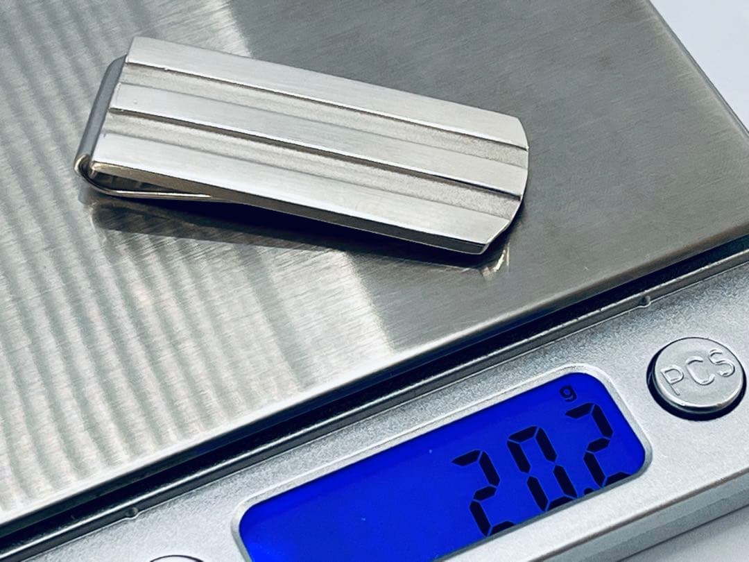 c741希少 オールドティファニー 1995 ストライプ マネークリップ 925