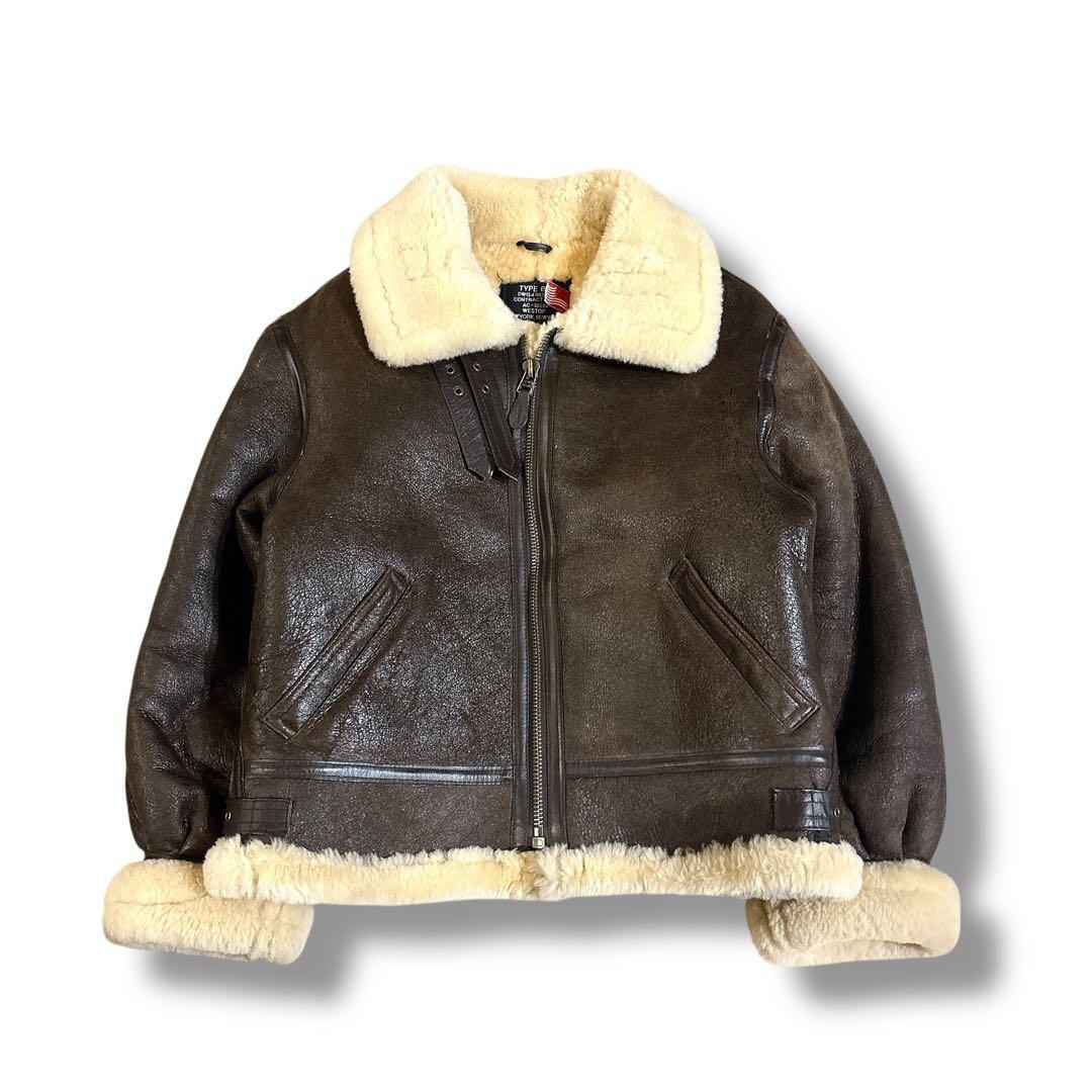 WESTOP TYPE B-3 フライトジャケット ムートン ダークブラウン L