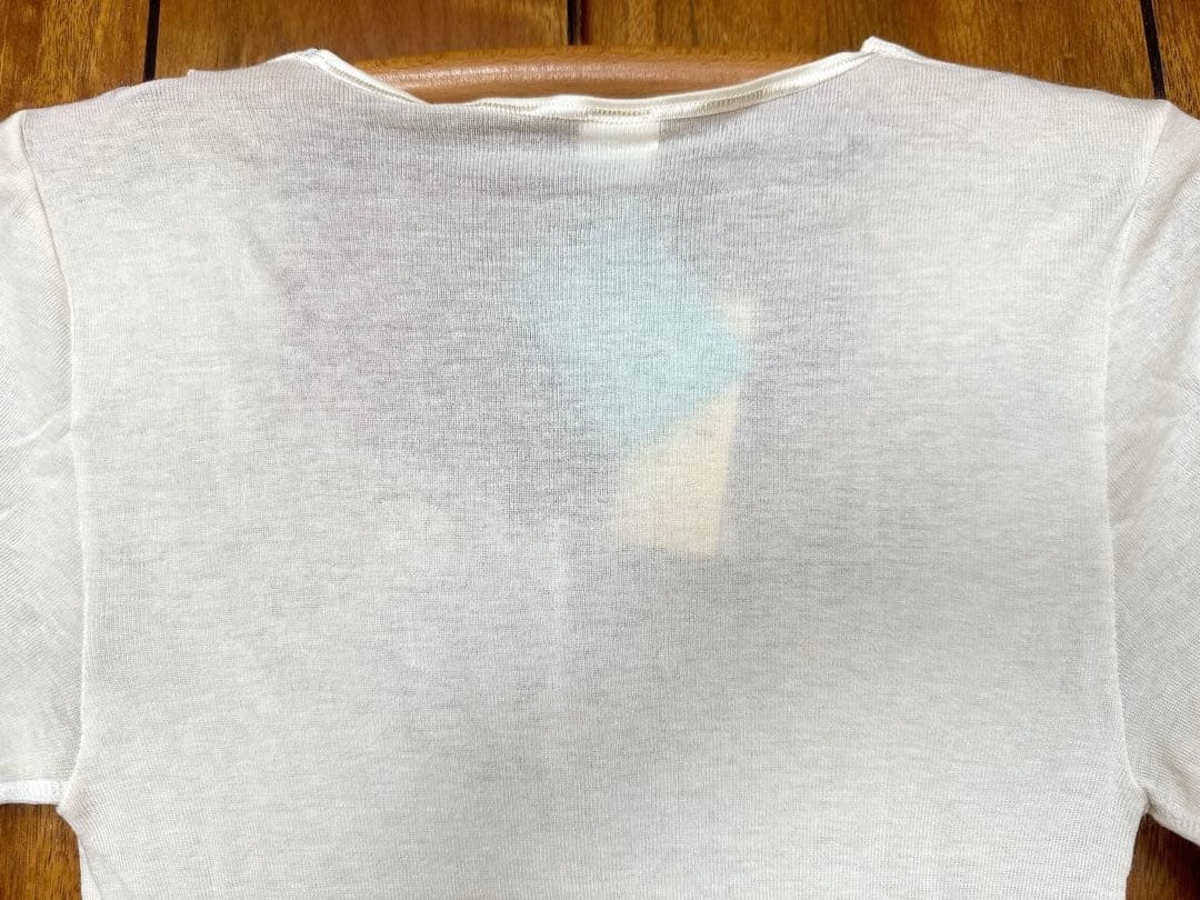 ⭐️専用⭐️MEDIMAレース付 8分袖スリーマLサイズ シルク／アンゴラ 肌着