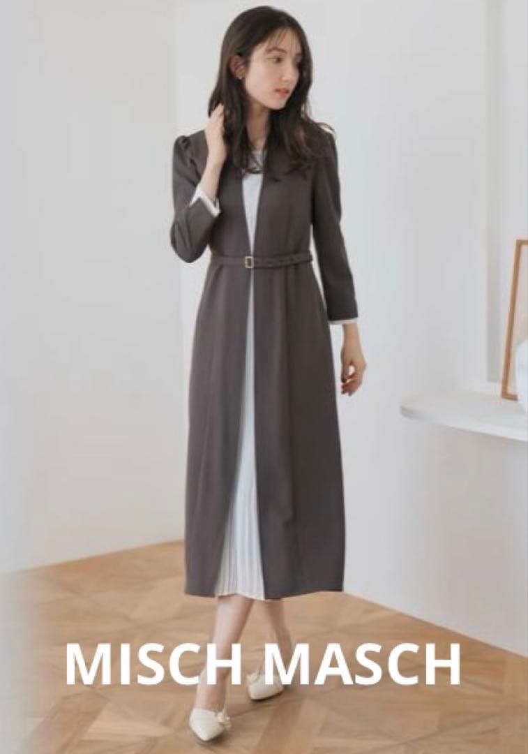 ◇美品◇MISCH MASCH ◇フロントプリーツワンピース◇モカ◇ - メルカリ