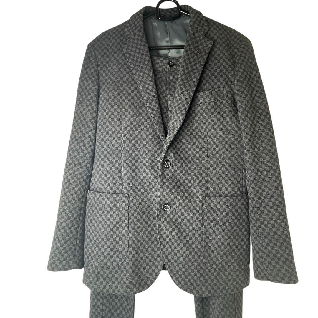 ☆美品☆G-stage グレー系チェック柄スーツ セットアップ - メルカリ